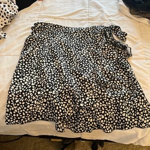 Shein Wrap Front Skirt with Ruffle Detail